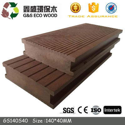 146 X 31mm WPC Solid Decking 150 X 25mm لوح الخشب البلاستيكي المركب