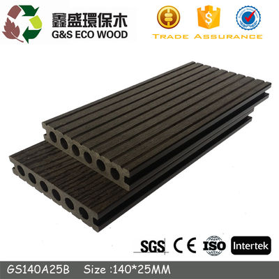 157 X 22mm Park WPC جوفاء التزيين دائم Hdpe لوحات سطح السفينة