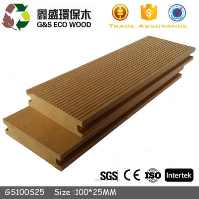 5M في الهواء الطلق الخشب البوليمر الأرضيات 135 X 25MM الصلبة WPC التزيين