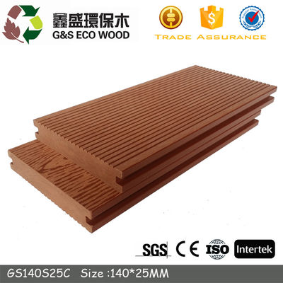 5M في الهواء الطلق الخشب البوليمر الأرضيات 135 X 25MM الصلبة WPC التزيين