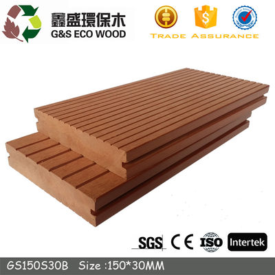 5M في الهواء الطلق الخشب البوليمر الأرضيات 135 X 25MM الصلبة WPC التزيين