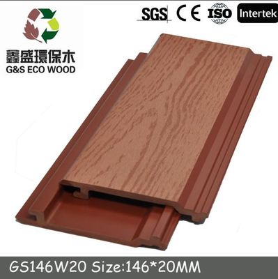 مقاوم للرطوبة 1.5 سم WPC لوحة الحائط مقاومة للحريق WPC Wood Cladding 146mm