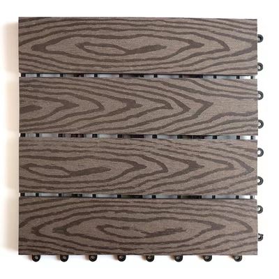 مكافحة الآفات WPC DIY Decking 140 X 40mm جوفاء DIY مركب التزيين البلاط