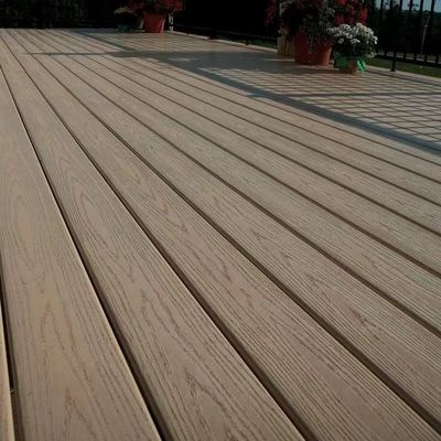150 × 35 مم مقاومة للحريق WPC سياج لوحة المشارك النتوء مركب التزيين Dampproof